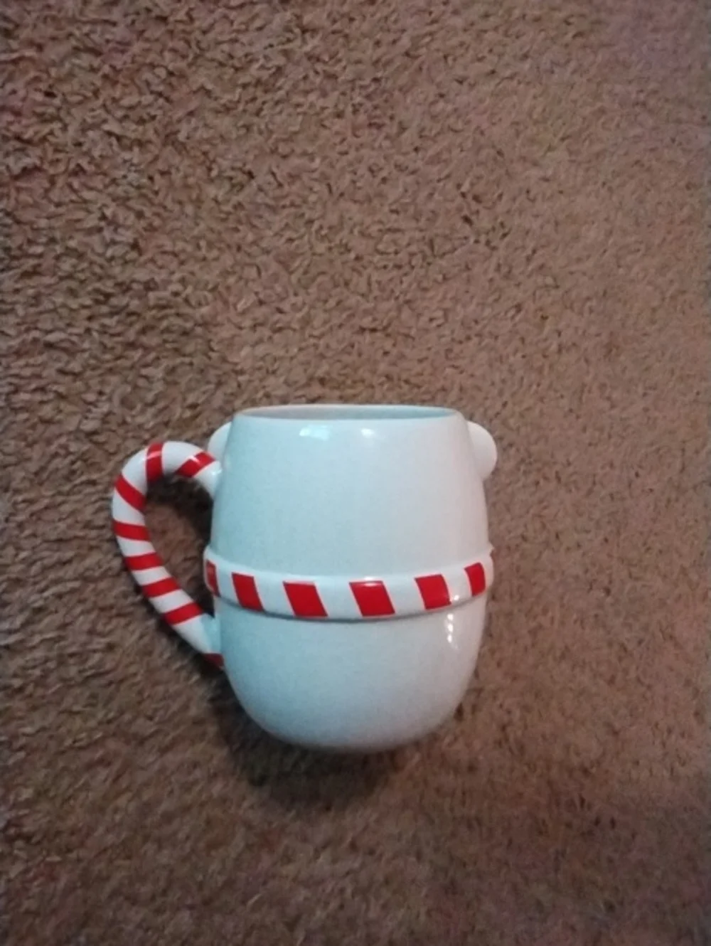 Teleflora White Bear Holiday Mug with Red Scarf Handle - Cozy Seasonal Drinkware